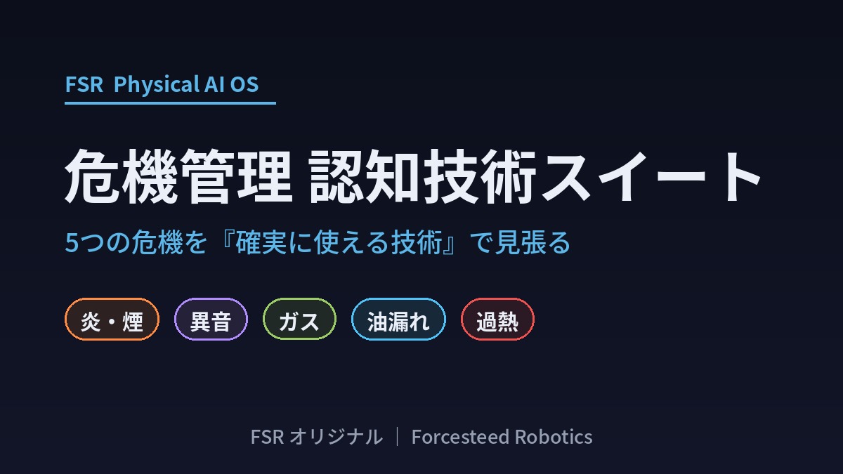 5つの危機を「確実に使える技術」で見張る ― 危機管理 認知技術スイート